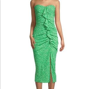 Likely Jordana Floral Ali Dress size 2 romantic print front slit midi dress